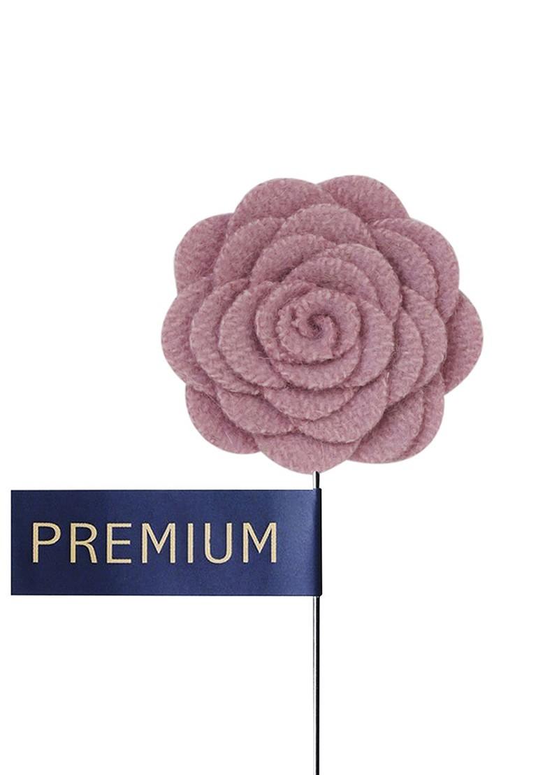 Unisex Pink Blooming Charm Lapel Pin