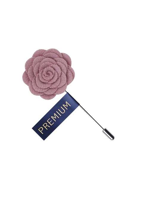Unisex Pink Blooming Charm Lapel Pin