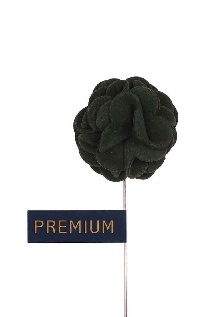 Unisex Green Wonderful Tulip Lapel Pin - Indya