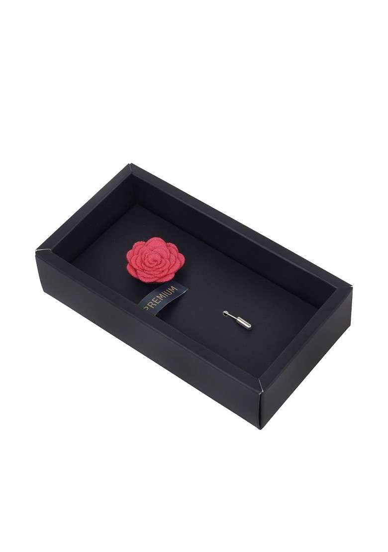 Unisex Pink Blooming Charm Lapel Pin - Indya