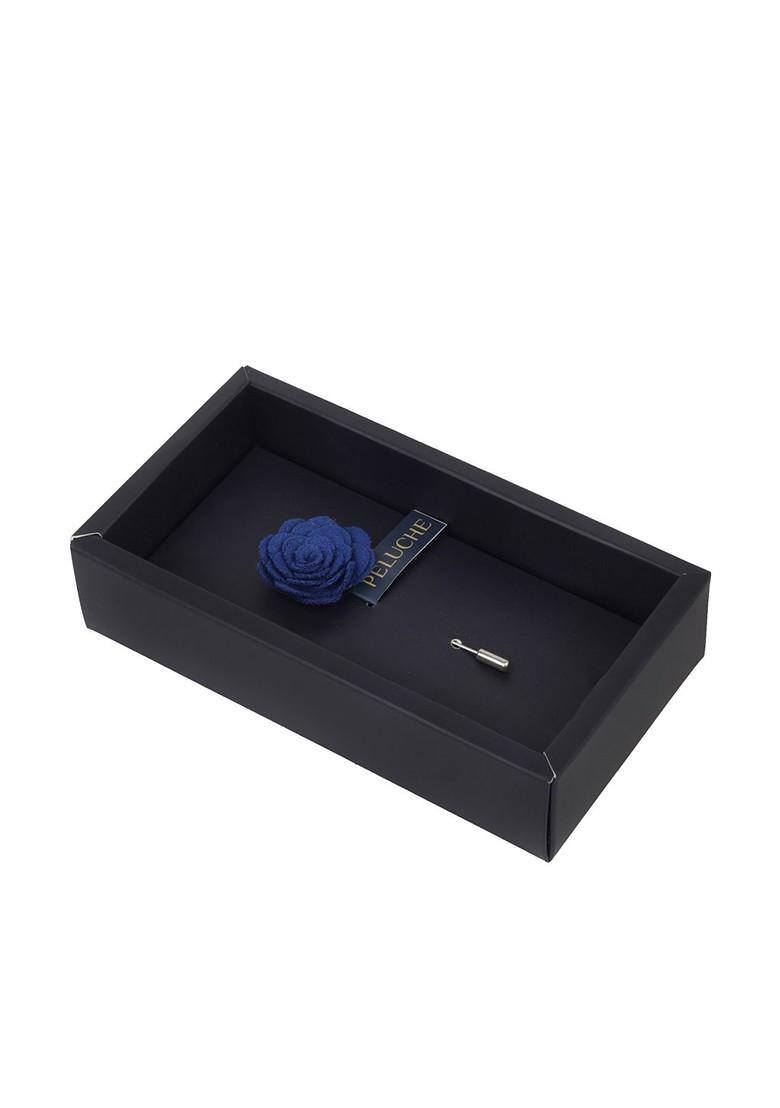 Unisex Blue Blooming Charm Lapel Pin