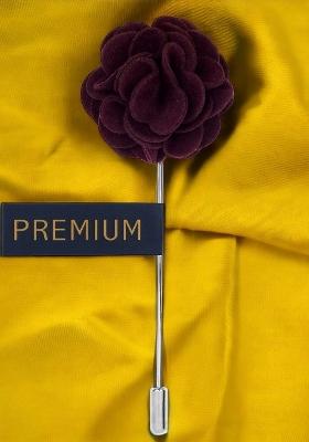 Unisex Purple Silver Toned Wonderful Tulip Lapel Pin