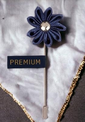 Unisex Blue Glowing Petals Lapel Pin