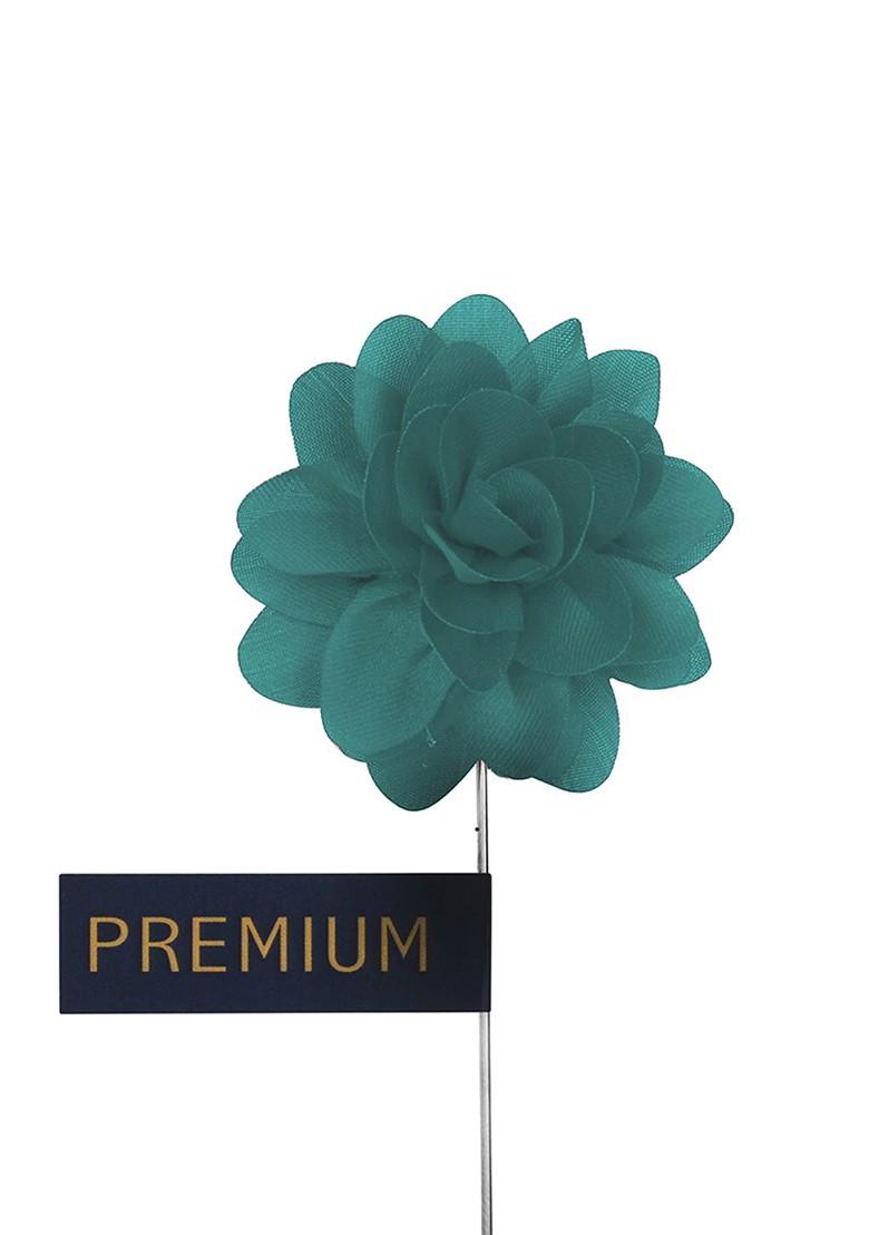 Unisex Green Elron Petals Lapel Pin