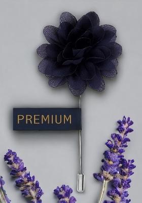 Unisex Blue Elron Petals Lapel Pin