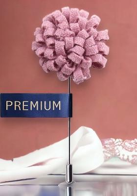 Unisex Pink Silver Toned Glorious Crescendo Lapel Pin