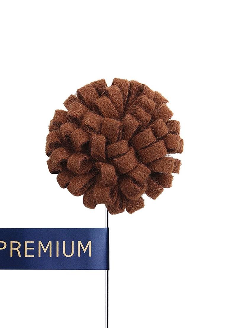 Unisex Brown Silver Toned A Glorious Crescendo Lapel Pin