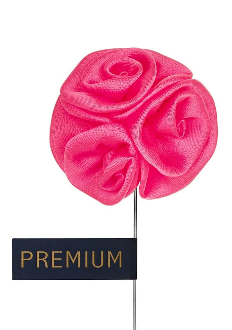 Unisex Pink Ranunculus Flower Shaped Lapel Pin