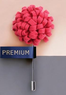 Unisex Pink Silver Toned A Glorious Crescendo Lapel Pin