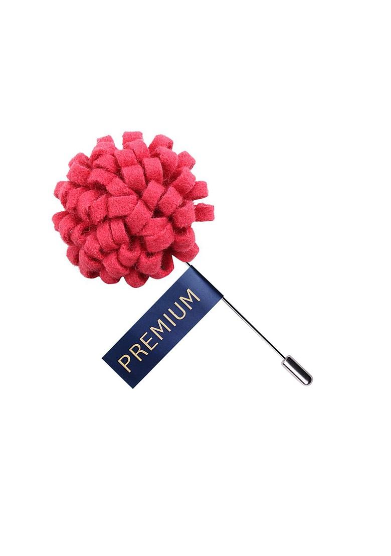 Unisex Pink Silver Toned A Glorious Crescendo Lapel Pin