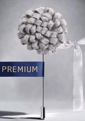 Unisex Grey Silver Toned A Glorious Crescendo Lapel Pin