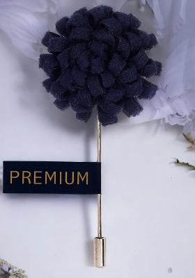 Unisex Blue Silver Toned A Glorious Crescendo Lapel Pin