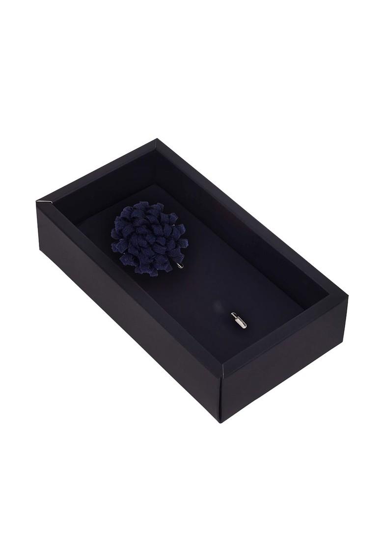 Unisex Blue Silver Toned A Glorious Crescendo Lapel Pin