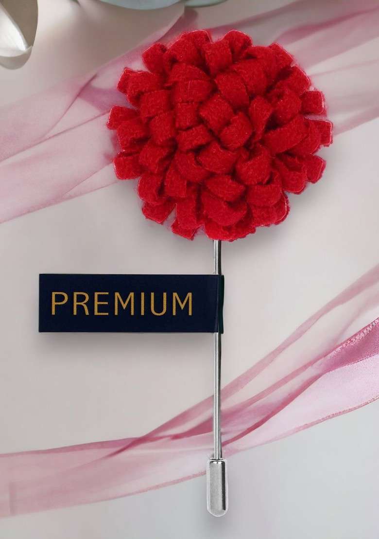 Unisex Red A Glorious Crescendo Brooch Lapel Pin - Indya