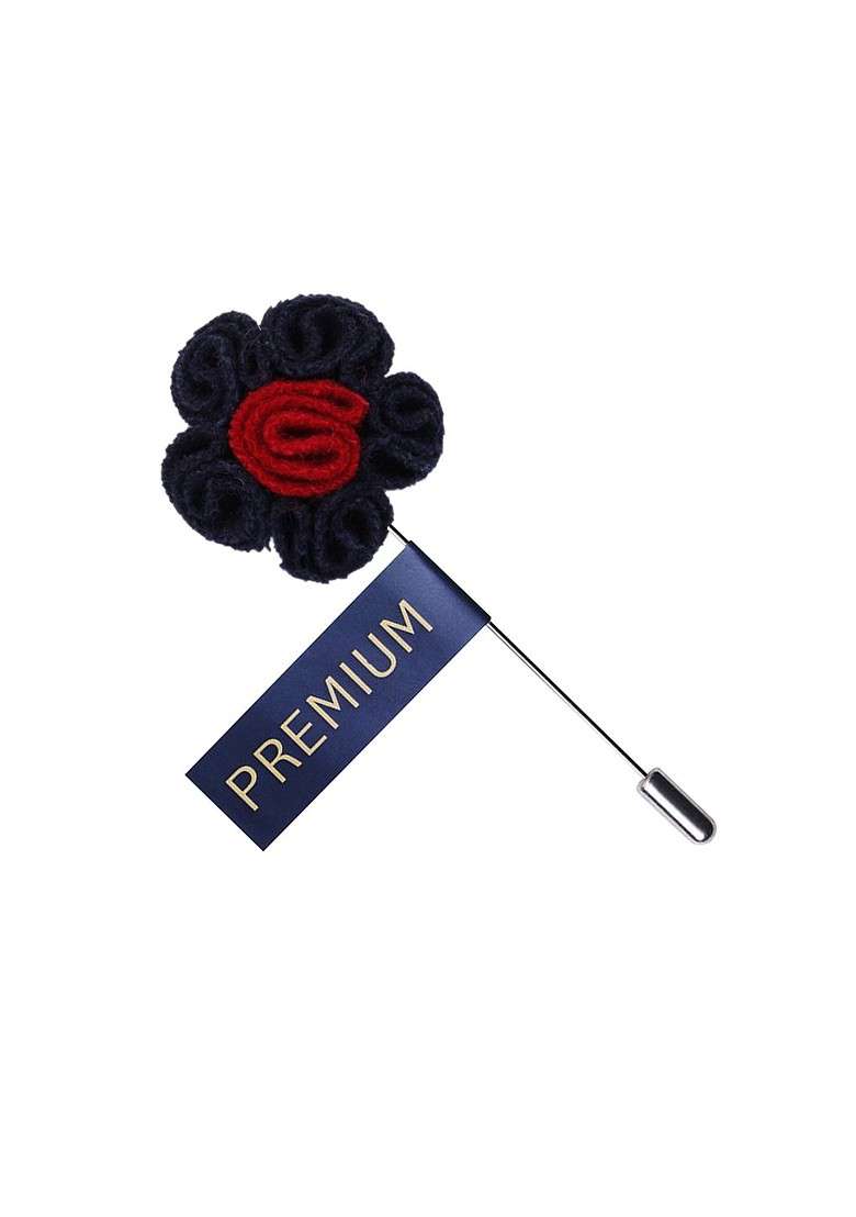 Blue Red Blossoming Style Brooch Lapel Pin - Indya