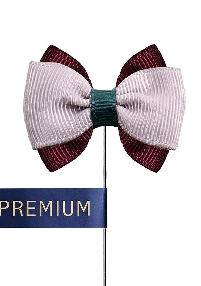 Unisex Mauve Maroon The Graceful Bow Brooch Lapel Pin