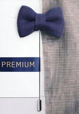 Unisex Blue The Graceful Bow Brooch Lapel Pin