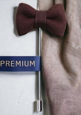 Unisex Brown The Graceful Bow Brooch Lapel Pin