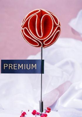 Unisex Orange So Soothing Brooch Lapel Pin