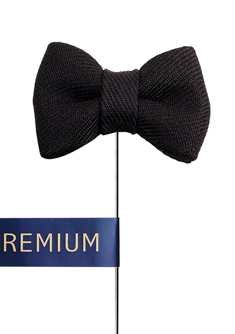 Unisex Black The Graceful Bow Brooch Lapel Pin