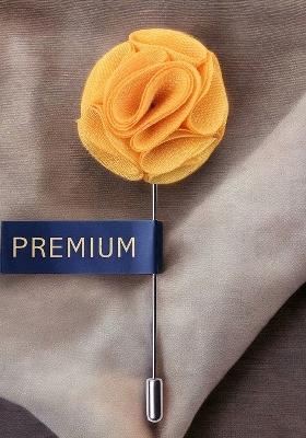 Unisex Yellow Floral Brooch Lapel Pin