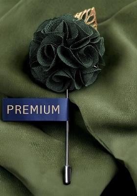 Men Green Floral A Sombre Retreat Brooch Lapel Pin