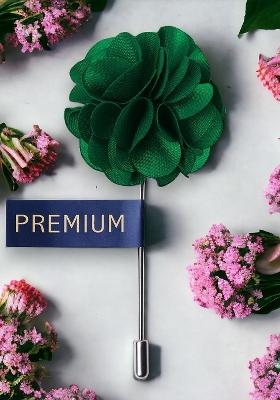 Unisex Green Ornamental Treat Brooch Lapel Pin