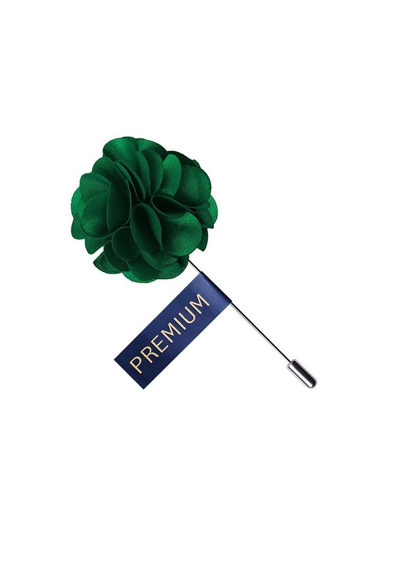 Unisex Green Ornamental Treat Brooch Lapel Pin