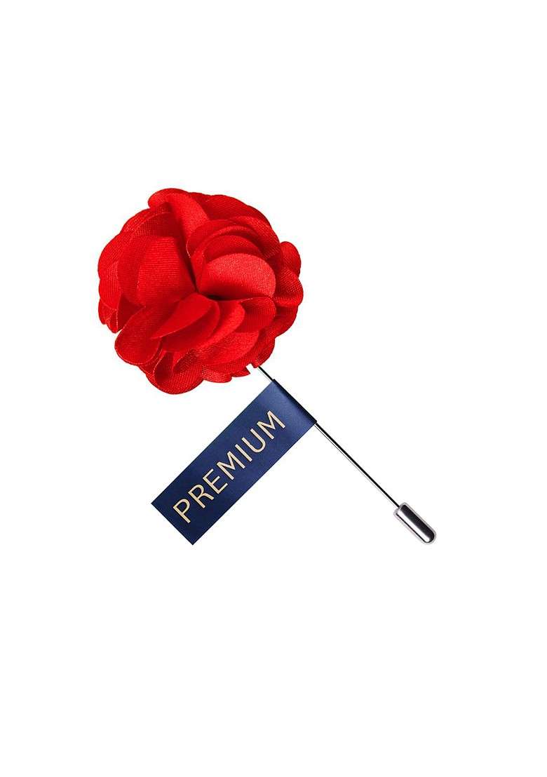 Unisex Red Ornamental Treat Brooch Lapel Pin - Indya