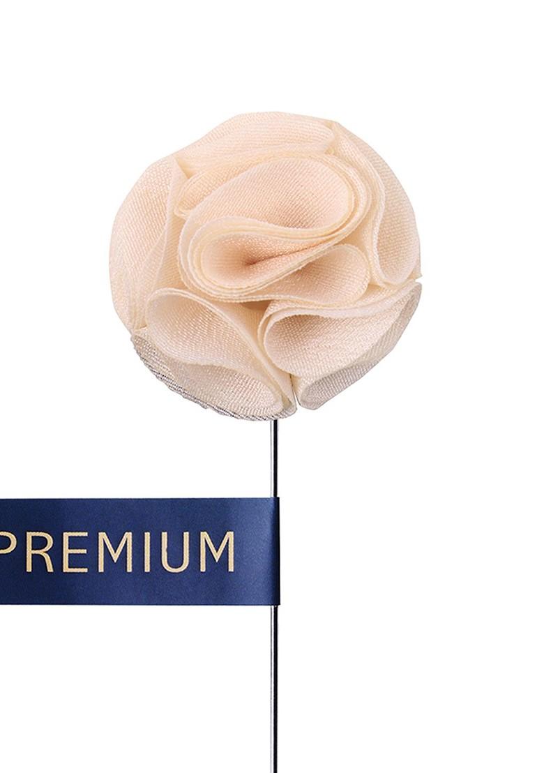 Unisex Cream Coloured Brooch Lapel Pin