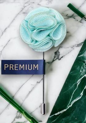 Unisex Green Floral Brooch Lapel Pin