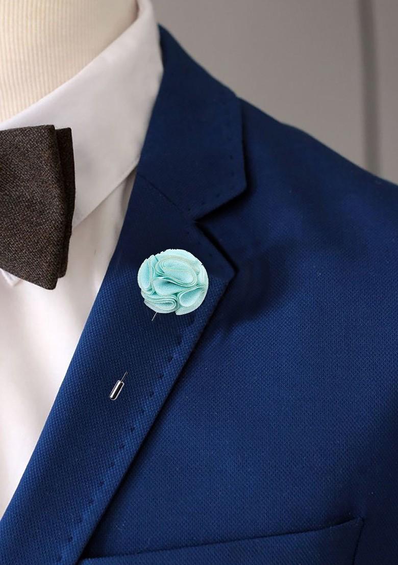 Unisex Green Floral Brooch Lapel Pin