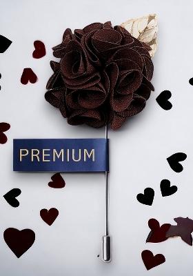 Men Brown Floral A Sombre Retreat Brooch Lapel Pin