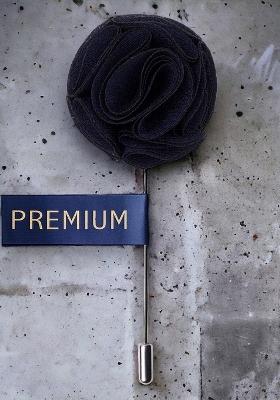 Unisex Blue Floral Brooch Lapel Pin