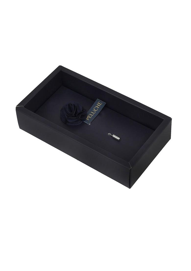 Unisex Blue Floral Brooch Lapel Pin