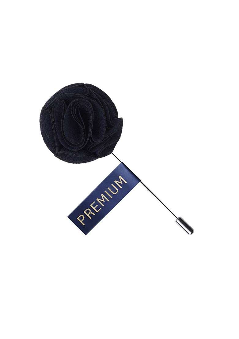 Unisex Blue Floral Brooch Lapel Pin - Indya
