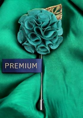 Men Green Floral A Sombre Retreat Brooch Lapel Pin