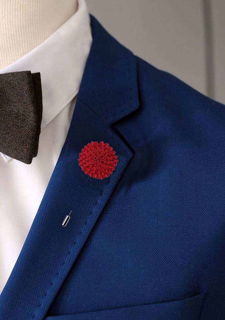 Unisex Red Bold Beauty Brooch Lapel Pin