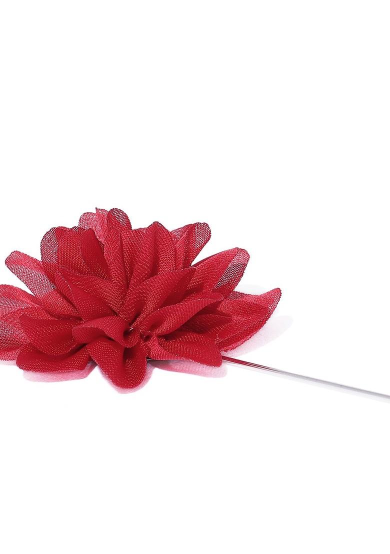 Men Red Brooch Lapel Pin