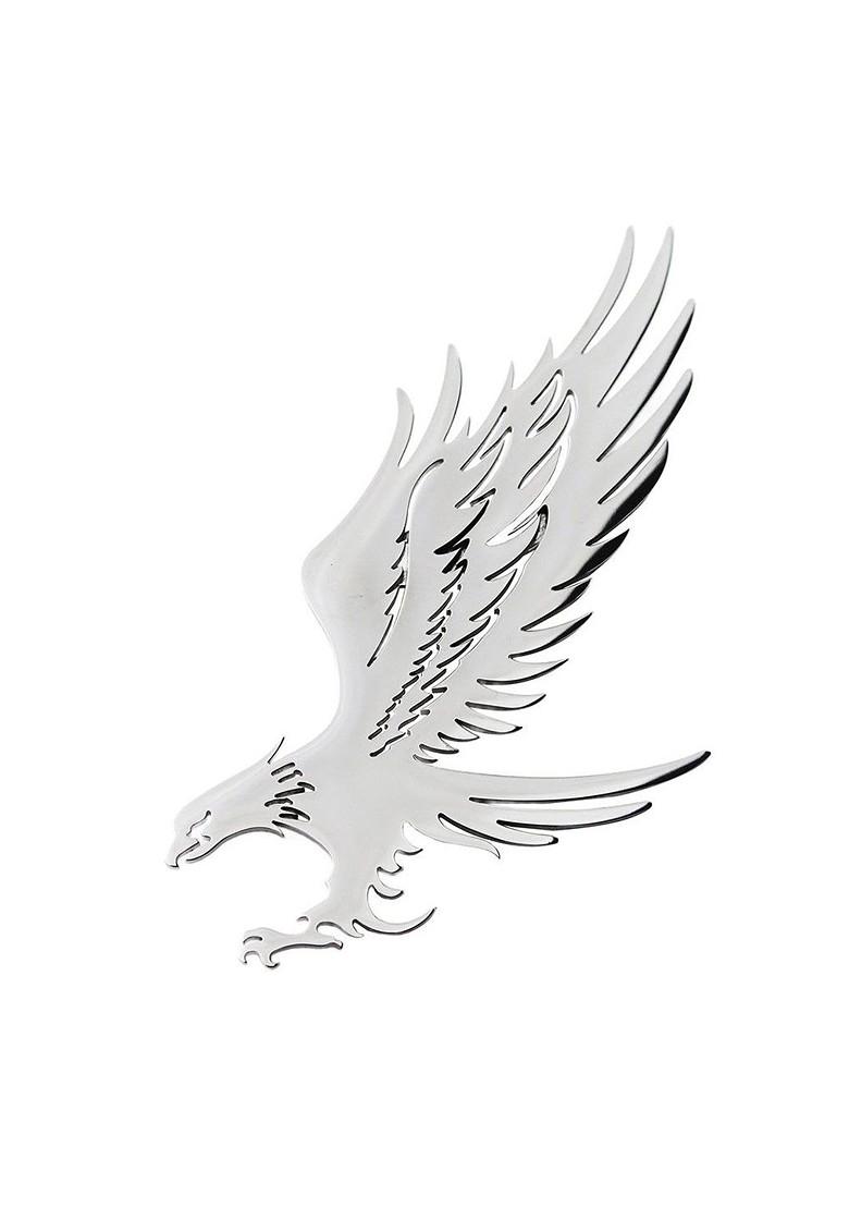 Men Imperial Eagle Silver Minimal Lapel Pin Brooch