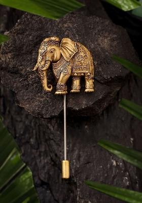 Men Elephant Emissary Lapel Pin Brooch