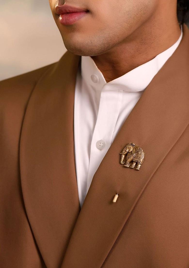Men Elephant Emissary Lapel Pin Brooch