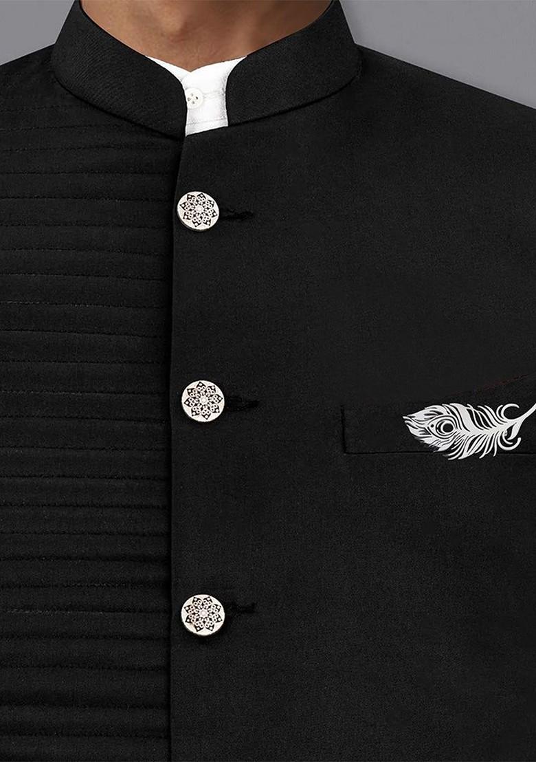 Men Peacock Plume Silver Minimal Lapel Pin Brooch