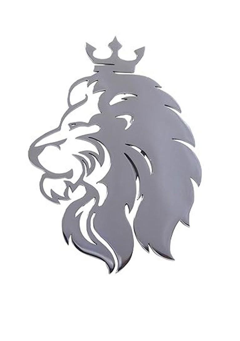 Stainless Steel Designer Unisex Lion Brooch