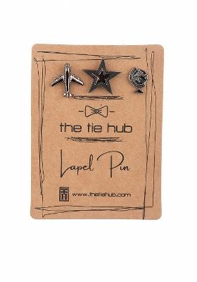 Men Set Of 3 Minimal Brass Brooch