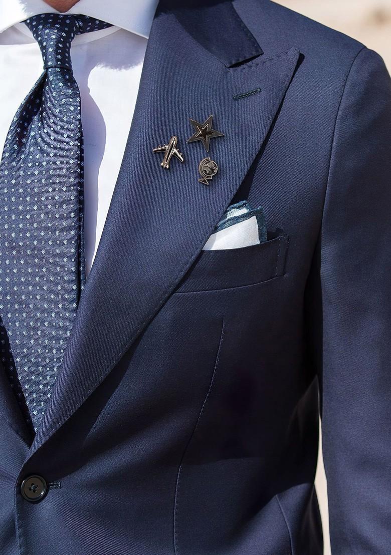 Men Set Of 3 Minimal Brass Brooch