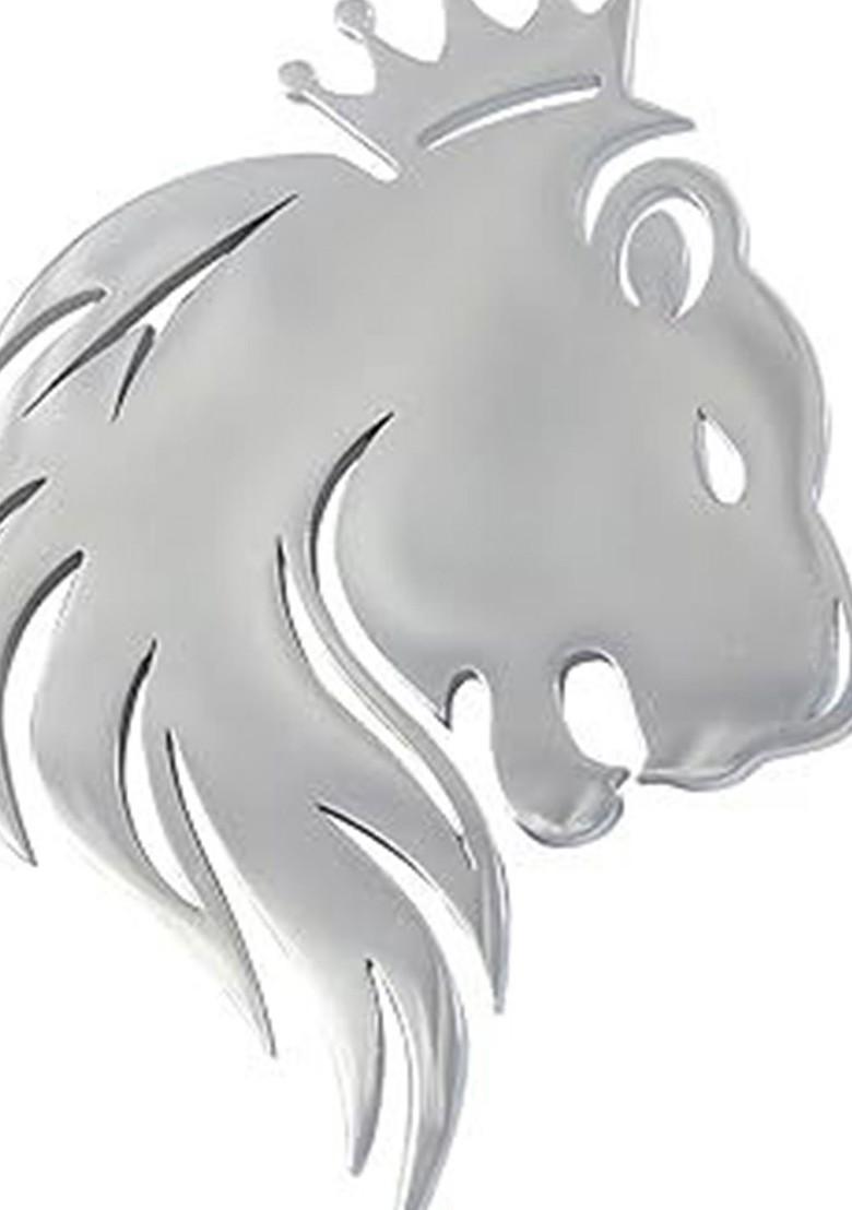Unisex Stainless Steel Lion Brooch