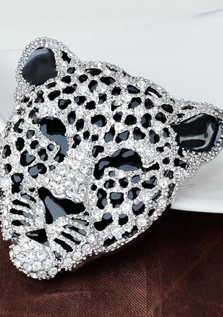 Silver Toned Plated Brass Brooch