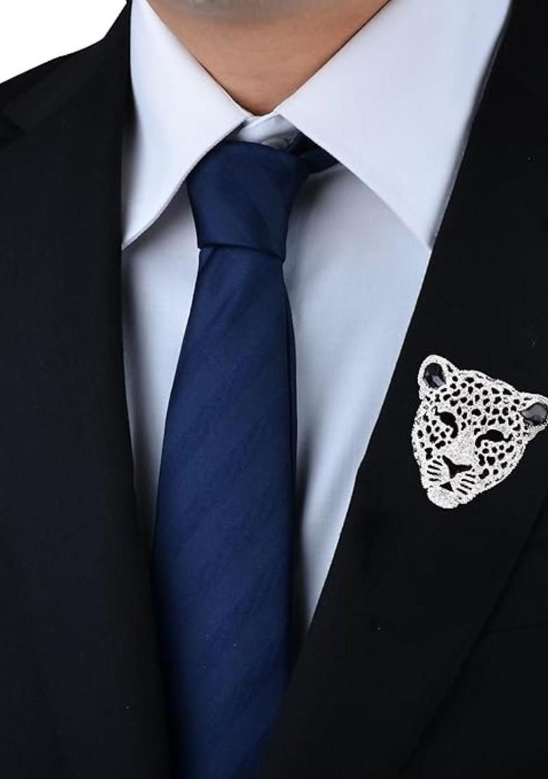 Silver Toned Plated Brass Brooch