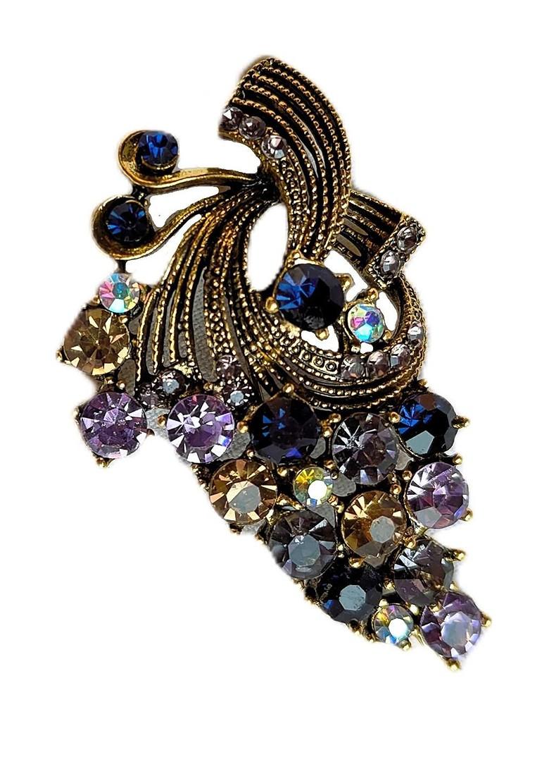 Women Gold Toned Plated Metal Brooch